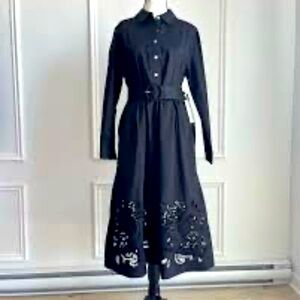 Tahari cotton shirt dress